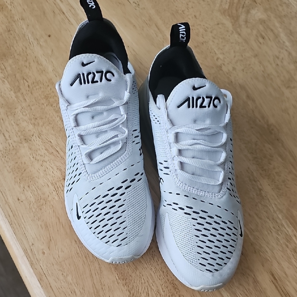 Nike Kids Air 270 White and Black Sneakers